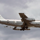 A Boeing EC-135C Looking Glass aircraft recovers to RAF Mildenhall in 1997 (Mike Freer)